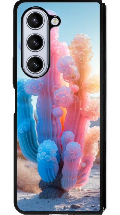 Coque Samsung Galaxy Z Fold5 - Silicone rigide noir Artificial vegetation 2025