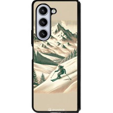 Samsung Galaxy Z Fold5 Case Hülle - Silikon schwarz Vintage Skiberg