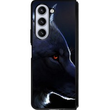Samsung Galaxy Z Fold5 Case Hülle - Silikon schwarz Wolf Shape