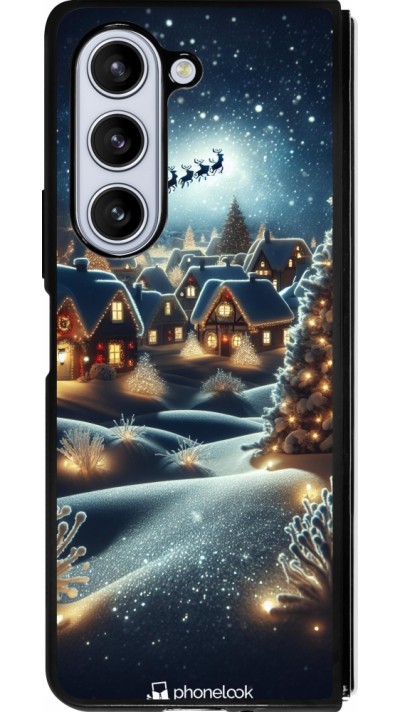 Samsung Galaxy Z Fold5 Case Hülle - Silikon schwarz Weihnachten 2023 Weihnachten steht vor der Tür