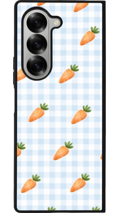 Samsung Galaxy Z Fold6 Case Hülle - Silikon schwarz Easter 2026 Pattern carrots