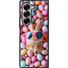 Samsung Galaxy Z Fold6 Case Hülle - Silikon schwarz Easter 2026 Rabbit fun