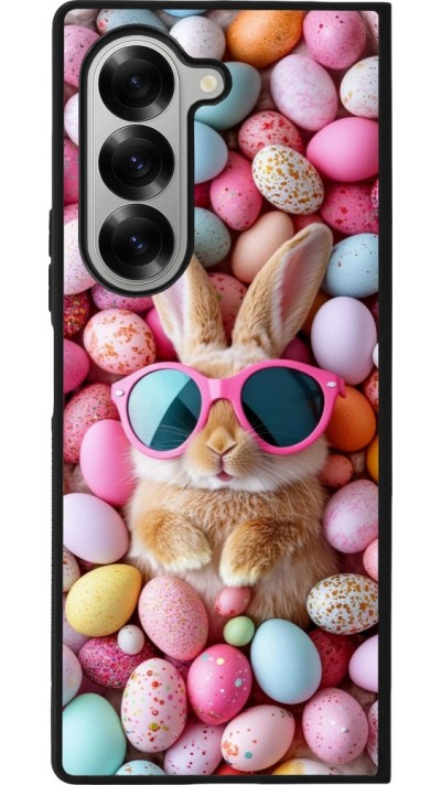 Samsung Galaxy Z Fold6 Case Hülle - Silikon schwarz Easter 2026 Rabbit fun