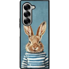 Samsung Galaxy Z Fold6 Case Hülle - Silikon schwarz Easter 2026 Rabbit navy