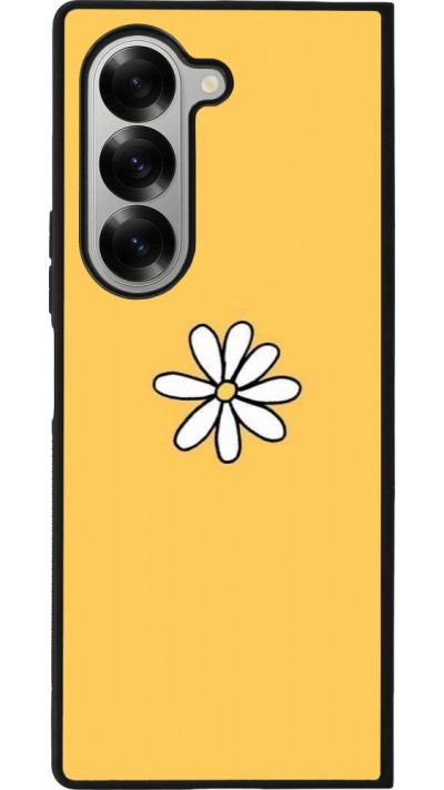 Samsung Galaxy Z Fold6 Case Hülle - Silikon schwarz Easter 2023 daisy