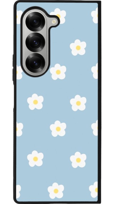 Samsung Galaxy Z Fold6 Case Hülle - Silikon schwarz Easter 2024 daisy flower
