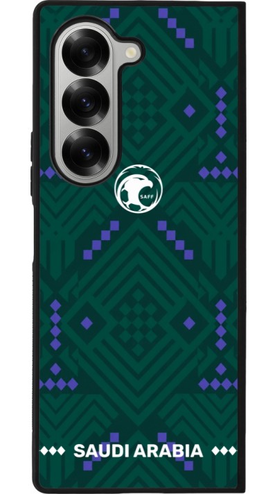 Samsung Galaxy Z Fold6 Case Hülle - Silikon schwarz Saudi Arabien 2026 personalisierbares Fussballtrikot