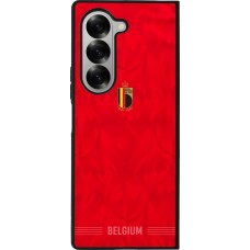 Samsung Galaxy Z Fold6 Case Hülle - Silikon schwarz Belgien 2026 personalisierbares Fussballtrikot