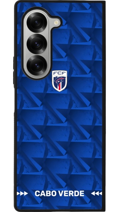 Samsung Galaxy Z Fold6 Case Hülle - Silikon schwarz Kap Verde 2026 personalisierbares Fussballtrikot