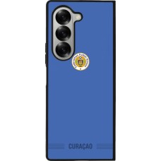 Samsung Galaxy Z Fold6 Case Hülle - Silikon schwarz Curaçao 2026 personalisierbares Fussballtrikot