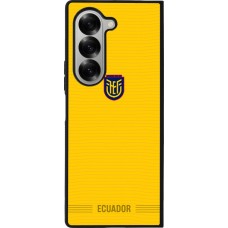 Samsung Galaxy Z Fold6 Case Hülle - Silikon schwarz Ecuador 2026 personalisierbares Fussballtrikot