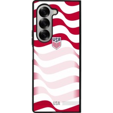 Samsung Galaxy Z Fold6 Case Hülle - Silikon schwarz Vereinigten Staaten 2026 personalisierbares Fussballtrikot