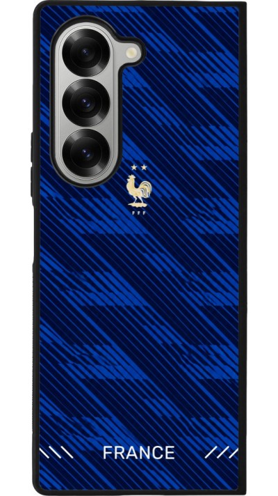 Samsung Galaxy Z Fold6 Case Hülle - Silikon schwarz Frankreich 2026 personalisierbares Fussballtrikot