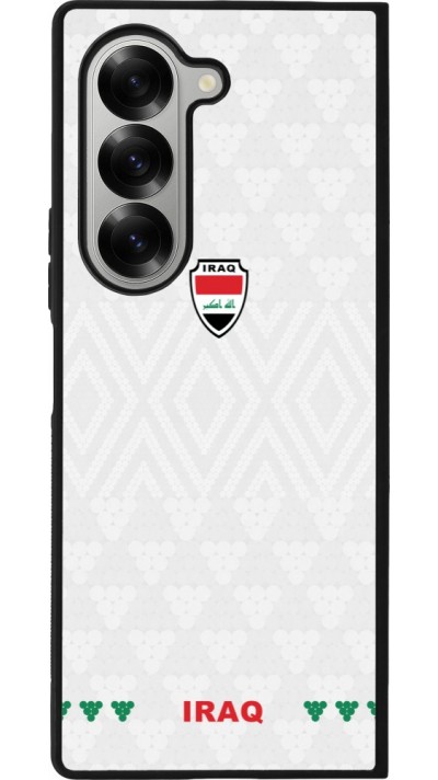 Samsung Galaxy Z Fold6 Case Hülle - Silikon schwarz Irak 2026 personalisierbares Fussballtrikot