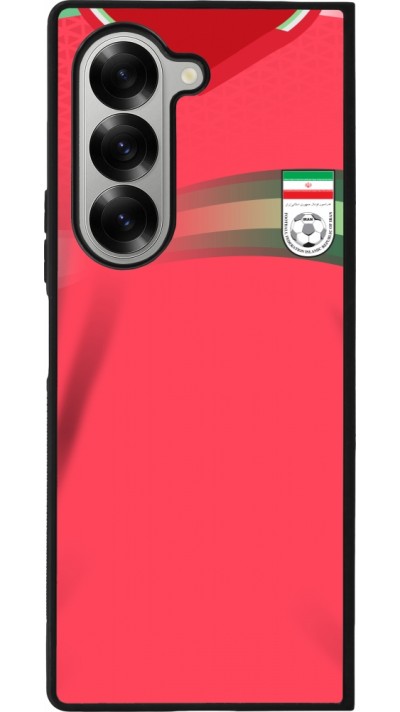 Coque Samsung Galaxy Z Fold6 - Silicone rigide noir Maillot de football Iran 2022 personnalisable