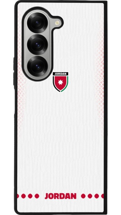 Samsung Galaxy Z Fold6 Case Hülle - Silikon schwarz Jordanien 2026 personalisierbares Fussballtrikot