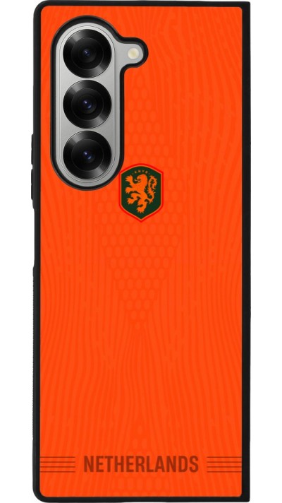 Samsung Galaxy Z Fold6 Case Hülle - Silikon schwarz Niederlande 2026 personalisierbares Fussballtrikot