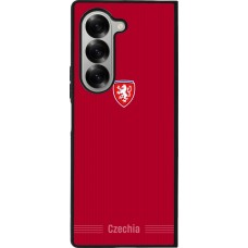 Samsung Galaxy Z Fold6 Case Hülle - Silikon schwarz Tschechische Republik 2026 personalisierbares Fussballtrikot