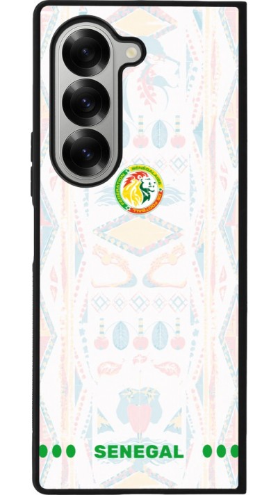 Samsung Galaxy Z Fold6 Case Hülle - Silikon schwarz Senegal 2026 personalisierbares Fussballtrikot
