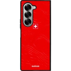 Samsung Galaxy Z Fold6 Case Hülle - Silikon schwarz Schweiz 2026 personalisierbares Fussballtrikot