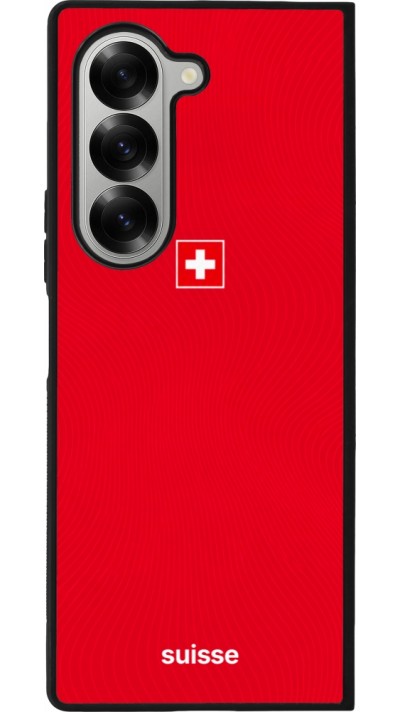 Samsung Galaxy Z Fold6 Case Hülle - Silikon schwarz Schweiz 2026 personalisierbares Fussballtrikot