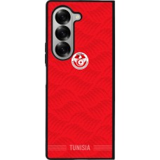 Samsung Galaxy Z Fold6 Case Hülle - Silikon schwarz Tunesien 2026 personalisierbares Fussballtrikot