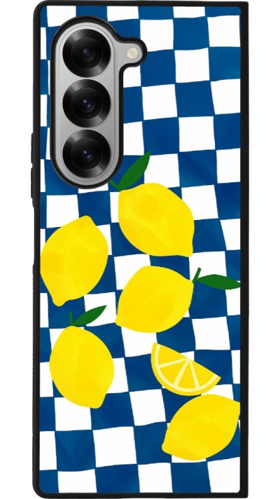 Samsung Galaxy Z Fold6 Case Hülle - Silikon schwarz Illustration lemons 2026