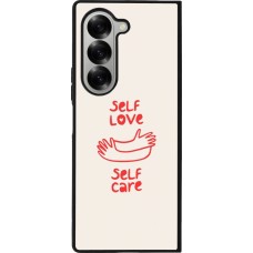 Samsung Galaxy Z Fold6 Case Hülle - Silikon schwarz Saint Valentines Day 26 Self love self care