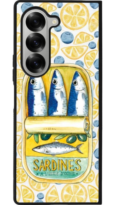 Samsung Galaxy Z Fold6 Case Hülle - Silikon schwarz Sardines in oil 2026