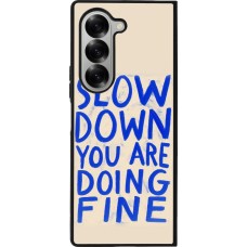 Samsung Galaxy Z Fold6 Case Hülle - Silikon schwarz Slow down 2026