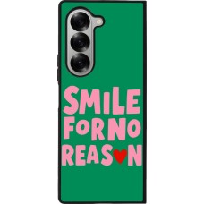 Samsung Galaxy Z Fold6 Case Hülle - Silikon schwarz Smile for no reason 2026