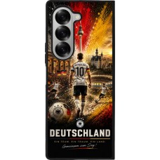 Samsung Galaxy Z Fold6 Case Hülle - Silikon schwarz Fussball Deutschland splash 2026