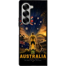Samsung Galaxy Z Fold6 Case Hülle - Silikon schwarz Fussball Australien splash 2026