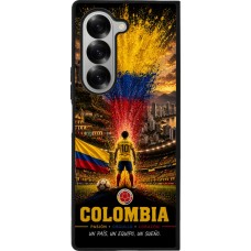 Samsung Galaxy Z Fold6 Case Hülle - Silikon schwarz Fussball Kolumbien splash 2026