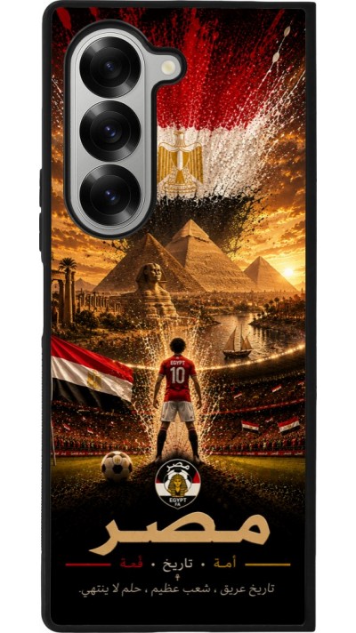 Samsung Galaxy Z Fold6 Case Hülle - Silikon schwarz Fussball Ägypten splash 2026