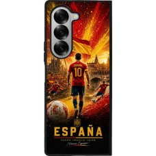 Samsung Galaxy Z Fold6 Case Hülle - Silikon schwarz Fussball Espanien splash 2026