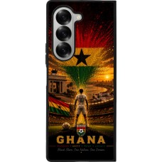 Samsung Galaxy Z Fold6 Case Hülle - Silikon schwarz Fussball Ghana splash 2026