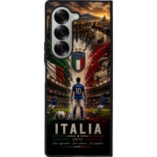 Samsung Galaxy Z Fold6 Case Hülle - Silikon schwarz Fussball Italien splash 2026