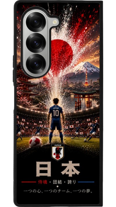 Samsung Galaxy Z Fold6 Case Hülle - Silikon schwarz Fussball Japan splash 2026