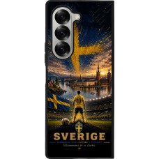 Samsung Galaxy Z Fold6 Case Hülle - Silikon schwarz Fussball Schweden splash 2026