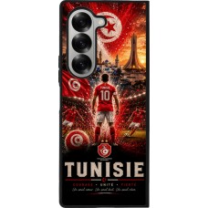 Samsung Galaxy Z Fold6 Case Hülle - Silikon schwarz Fussball Tunesien splash 2026