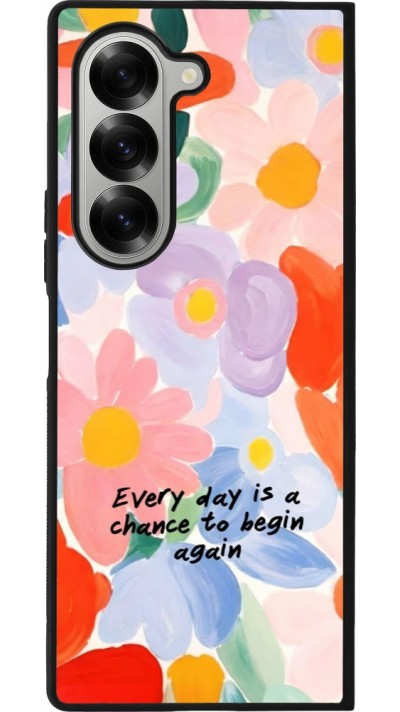 Samsung Galaxy Z Fold6 Case Hülle - Silikon schwarz Every day is a chance 2026