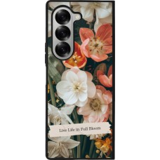 Samsung Galaxy Z Fold6 Case Hülle - Silikon schwarz Full Bloom 2026