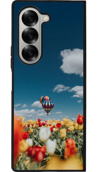 Samsung Galaxy Z Fold6 Case Hülle - Silikon schwarz Hot air balloon 2026