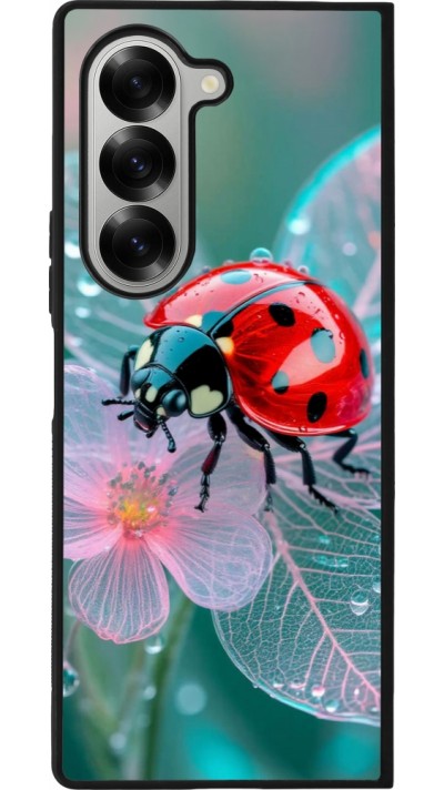 Samsung Galaxy Z Fold6 Case Hülle - Silikon schwarz Ladybird in bloom 2026