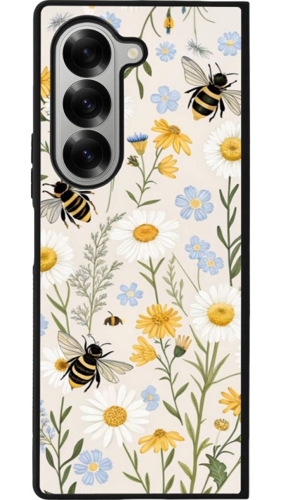 Samsung Galaxy Z Fold6 Case Hülle - Silikon schwarz Pattern bees 2026