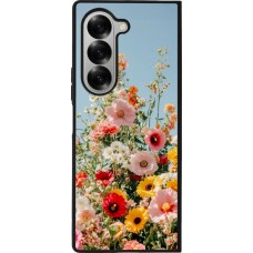 Samsung Galaxy Z Fold6 Case Hülle - Silikon schwarz Spring flowers 2026