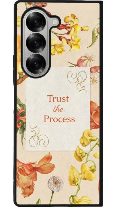Samsung Galaxy Z Fold6 Case Hülle - Silikon schwarz Trust the process 2026