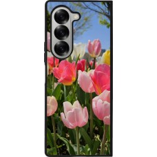 Samsung Galaxy Z Fold6 Case Hülle - Silikon schwarz Tulips 2026