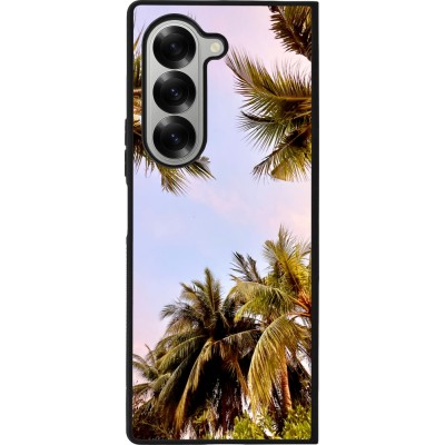 Samsung Galaxy Z Fold6 Case Hülle - Silikon schwarz Summer 2023 palm tree vibe